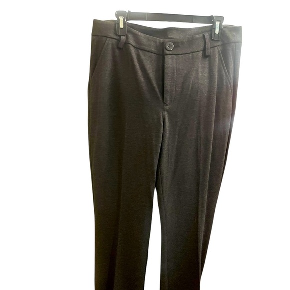 Cabi 3574L The Promotion Trouser Flare Ponte Twill Trouser Pants Gray Sz 12 Long - Picture 1 of 4